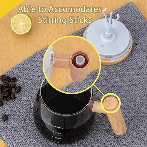Self stirring mug