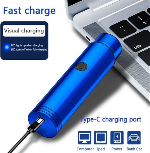 FEIHONG Portable Electric Shaver Trimmer, Wet and Dry Use, USB Rechargeable Battery, Low-Noise