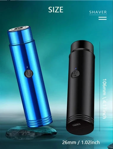 FEIHONG Portable Electric Shaver Trimmer, Wet and Dry Use, USB Rechargeable Battery, Low-Noise