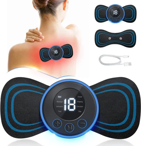 Hemico Body Massager,Wireless Portable Neck Massager With 8 Modes And 19 Strength Levels