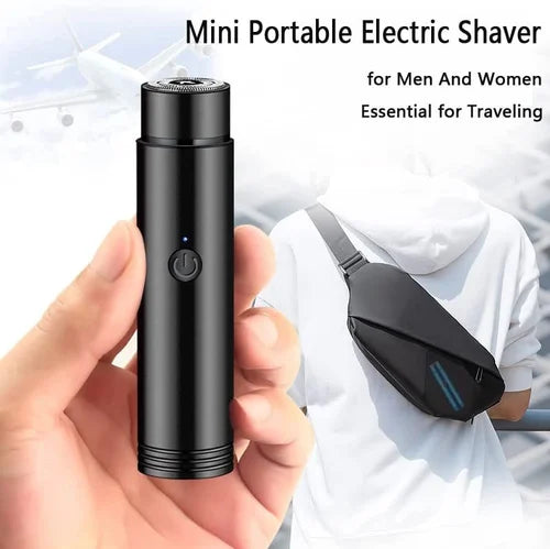 FEIHONG Portable Electric Shaver Trimmer, Wet and Dry Use, USB Rechargeable Battery, Low-Noise