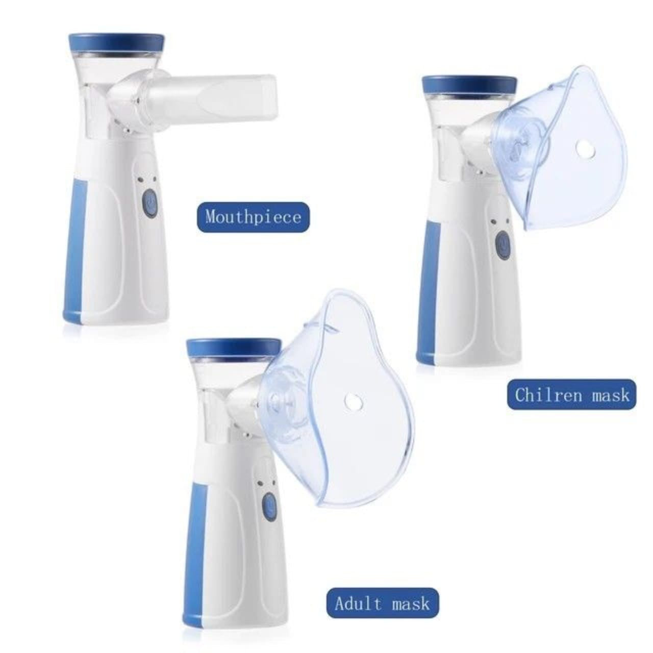 Portable Nebulizer for Adults and Kids Travel and Household Use, Handheld Mesh Nebulizer for Breathing Problems, Personal Inhalers for Cold and Cough - Quick Relief, Wireless Vaporizer Machine With Respiratory Mask