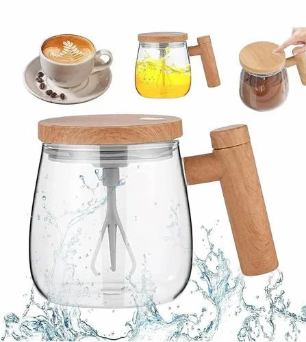 Self stirring mug