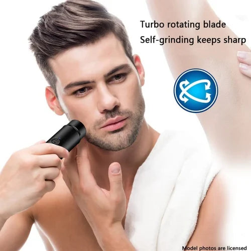 FEIHONG Portable Electric Shaver Trimmer, Wet and Dry Use, USB Rechargeable Battery, Low-Noise